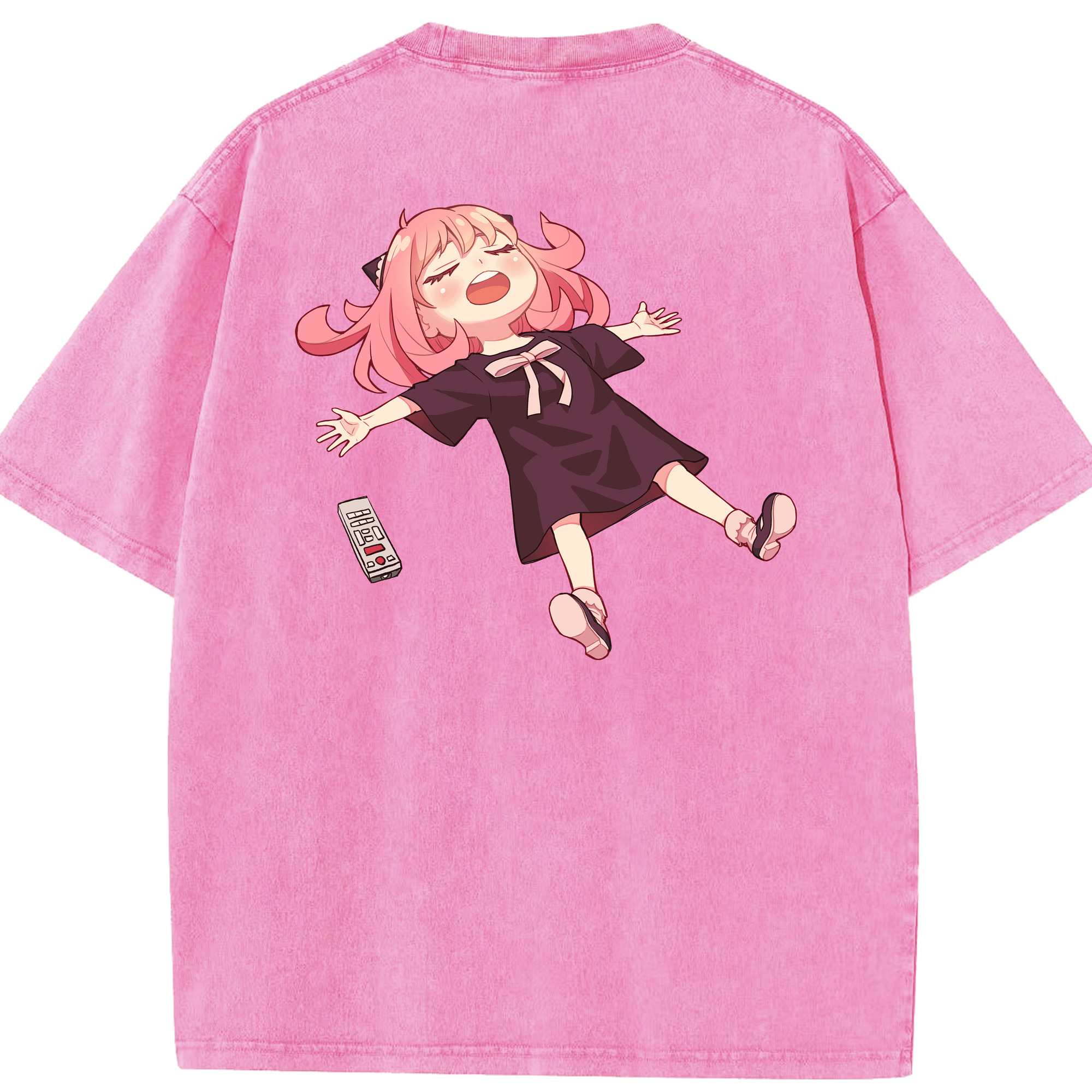 （画像用） SPY×FAMILY间谍家家酒 綿100% ヴィンテージ風 半袖Tシャツ（背面プリント）